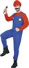 Déguisement adulte plombier Mario rouge et bleu autre image 0