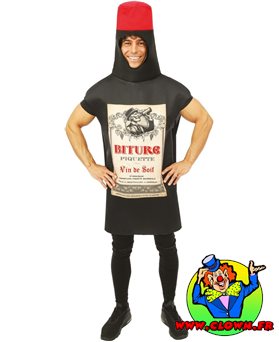 Déguisement bouteille de vin