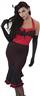Déguisement burlesque rouge à pois autre image 2