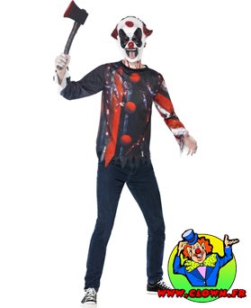 Déguisement clown sinistre creepy