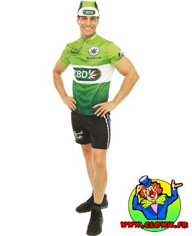Déguisement cycliste CBD vert