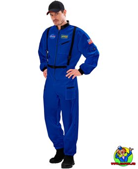 Déguisement d'astronaute bleu - Vue 1