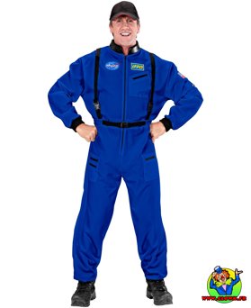 Déguisement d'astronaute bleu - Vue 3