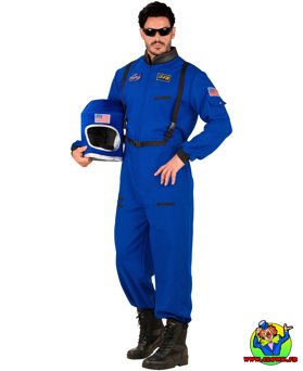 Déguisement d'astronaute bleu - Vue 4