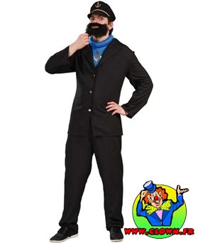 Déguisement de capitaine haddock tintin