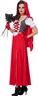 Déguisement de chaperon rouge avec robe fendu autre image 1