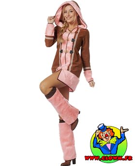 Déguisement esquimau rose