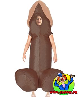 Déguisement gonflable big zizi kekette black