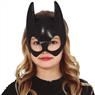 Demi-masque Chauve-souris Noir en PVC autre image 1