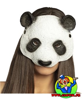 Demi-masque de Panda pour Soirées à Thème