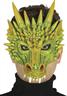 Demi-masque dragon vert fantaisie - Costume et déguisement autre image 0