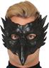 Demi-masque hibou noir élégant autre image 0