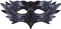 Demi-masque hibou noir élégant autre image 1