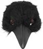 Demi-masque peluche Corneille corbeau autre image 1