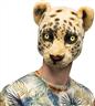 Demi-masque peluche Léopard autre image 0