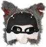 Demi-masque peluche Loup-garou ensanglanté autre image 3