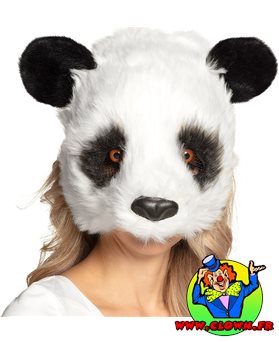 Demi-masque peluche Panda