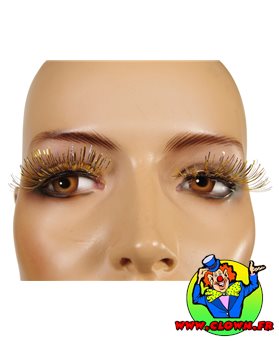 Faux cils or