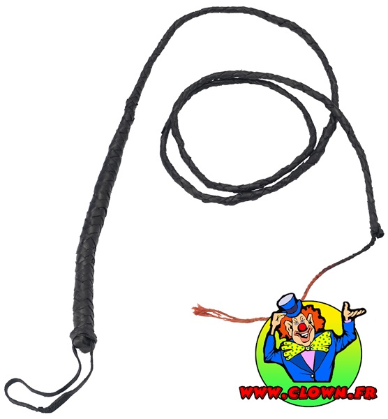 Fouet Indiana Jones 8 Tresses Cuir Grain Supérieur - Bullwhip Qavalo - Fait Main UK
