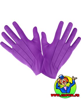 Gants violet joker