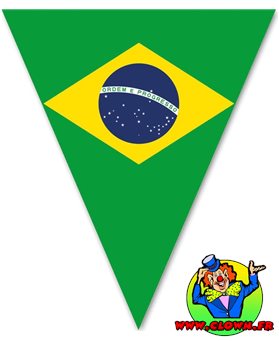 Guirlande drapeaux Brésil