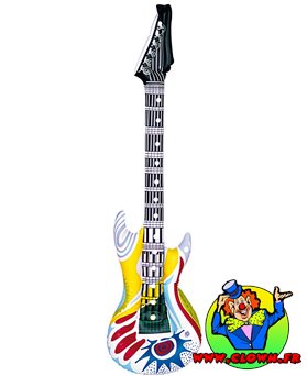 Guitare gonflable funky