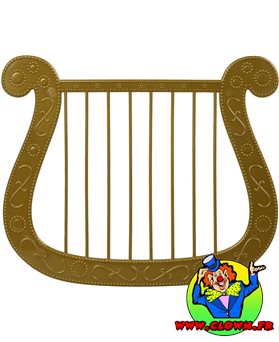 Harpe d'ange dorée