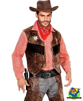 Holster et ceinture western noirs authentiques simili - Vue 3