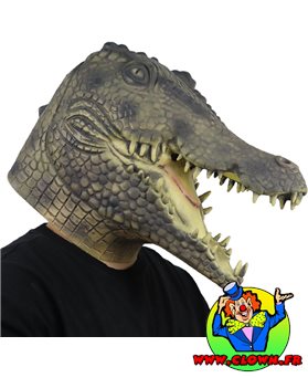 Immersion Sauvage: Masque Crocodile Réaliste