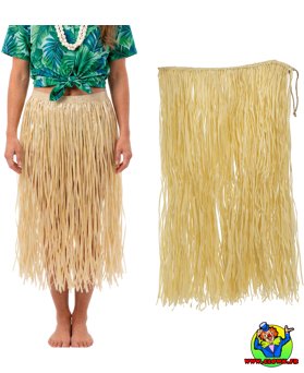 Jupe hawai raffia naturel - Vue 2
