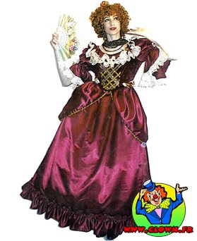 Location déguisement Robe belle époque rouge