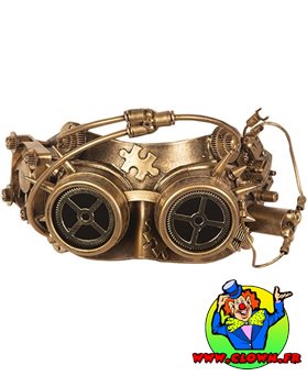 Loup Steampunk Or
