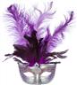 Loup Venise plume longue violet autre image 0