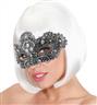 Loup masque de théâtre argent autre image 2