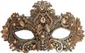 Loup masque de théâtre bronze autre image 0