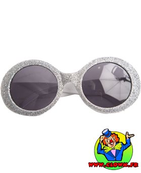 Lunette Disco Glitter Argent