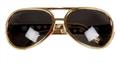 Lunettes Elvis dorées autre image 1