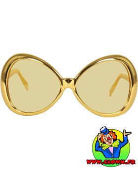 Lunettes de Disco Dorées