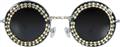 Lunettes rondes avec brillants autre image 0