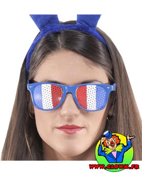 Lunettes supporters tricolores france