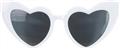 Lunettes vintage coeur blanches autre image 0