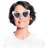 Lunettes vintage coeur blanches autre image 1