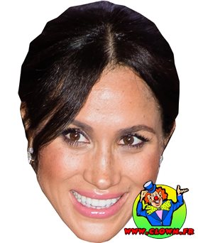 Masque Meghan Markle en Carton
