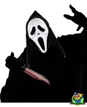 Masque à capuche screaming ghost - Vue 2