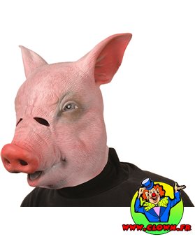 Masque adulte cochon complet