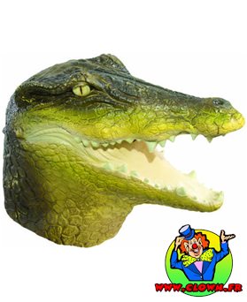 Masque adulte latex intégral crocodile