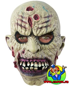 Masque adulte latex intégral zombie