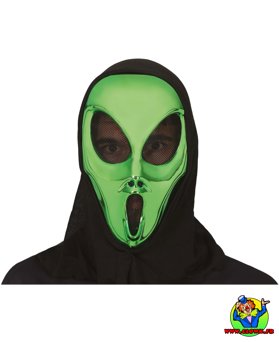 Masque alien avec capuche - Vue 1