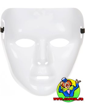 Masque blanc brillant Adulte