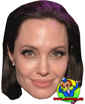 Masque carton Angelina Jolie